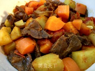 番茄土豆炖牛肉的做法