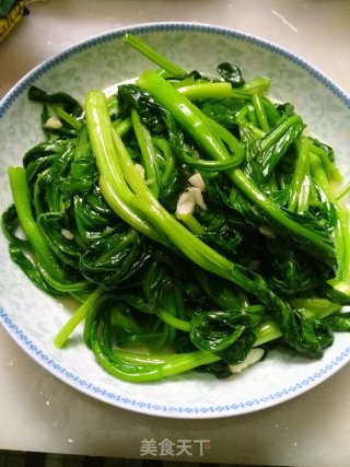 蒜蓉炒菜心的做法