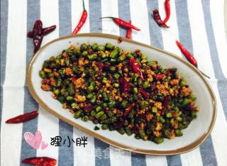 肉末四季豆的做法