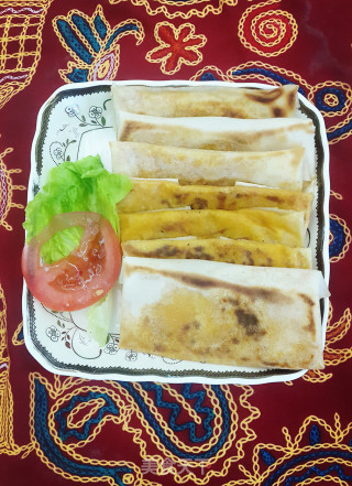 番茄鸡肉煎饼的做法