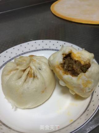 茄子青椒大包的做法