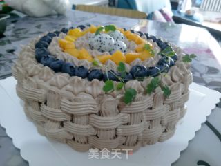 花篮生日蛋糕