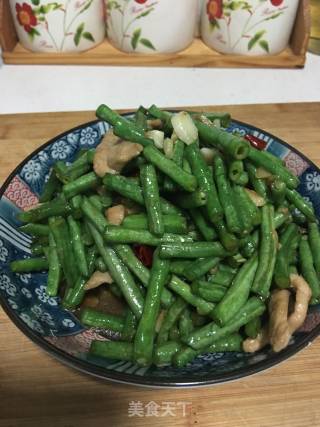 肉炒豇豆的做法