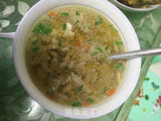 猪肝肉末汤的做法