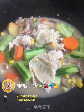石斑花胶青瓜煲的做法
