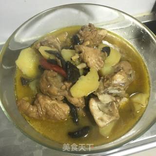 鸡肉炖蘑菇的做法