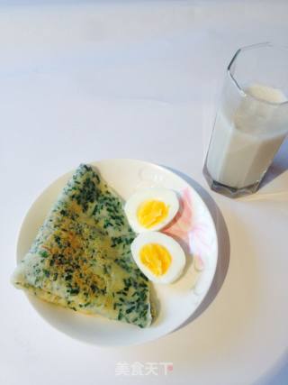 韭菜鸡蛋饼的做法