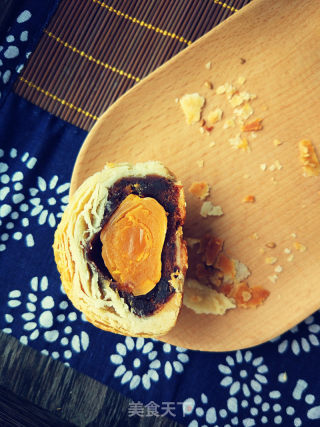 豆沙蛋黄酥的做法