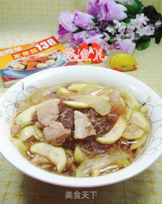 肉片长瓜煮粉丝的做法