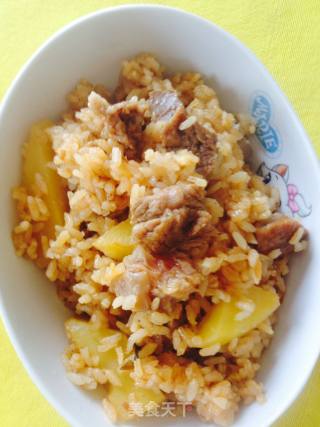 土豆牛肉焖饭的做法