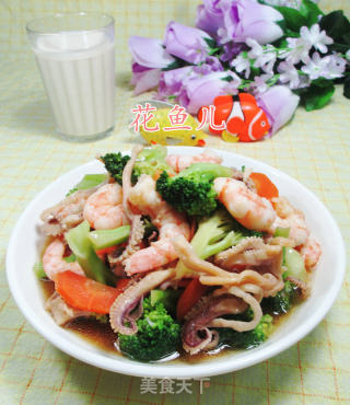 海鲜西兰花的做法