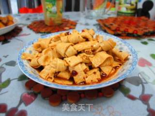 凉拌豆腐结的做法