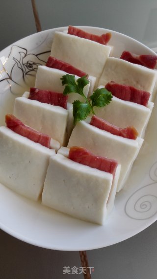 乳饼蒸火腿的做法