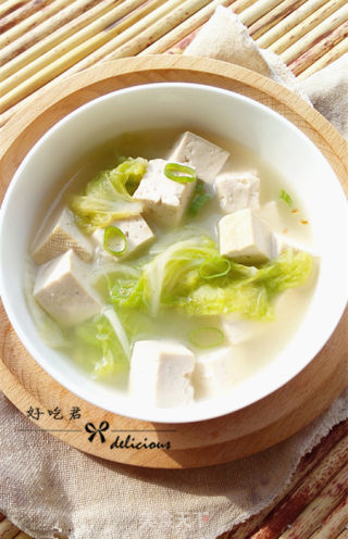 白菜炖豆腐的做法