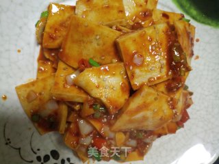 辣酱千页豆腐的做法