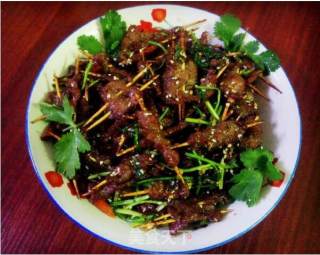 孜然牙签牛肉的做法