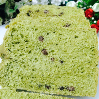 北海道抹茶蜜豆土司的做法