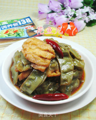 扁豆煮兰花豆腐干的做法