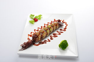 台湾小吃之鱿鱼包饭