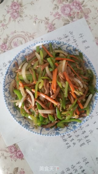 尖椒肉丝的做法