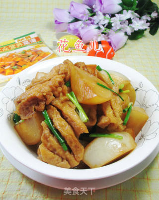 兰花豆腐干烧萝卜的做法