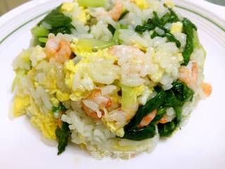 虾仁青菜蛋炒饭