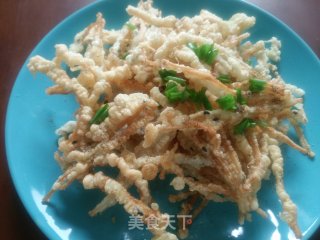 椒盐金针菇的做法