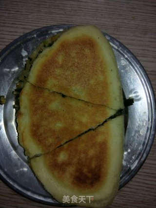 韭菜鸡蛋饼的做法