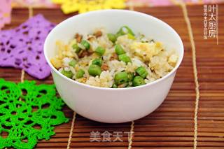 榄菜肉末四季豆炒饭的做法