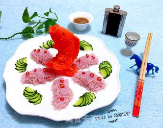 胭脂粉丝扣的做法