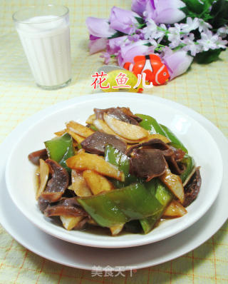 尖椒鹅胗炒茭白的做法
