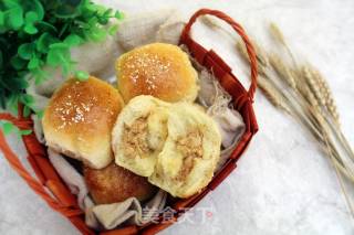 淡奶油椰香肉松软面包的做法