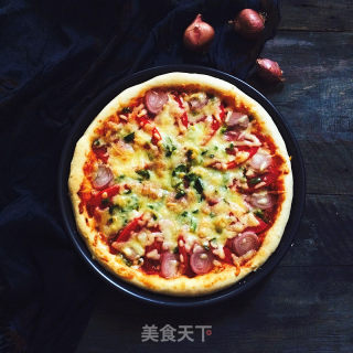 小洋葱培根披萨的做法
