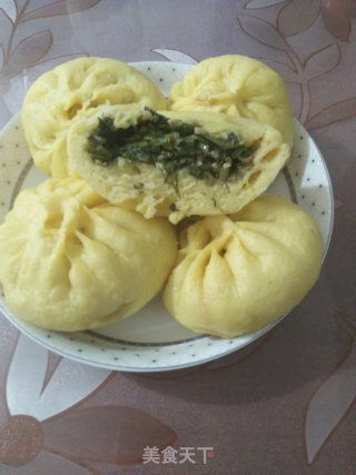地瓜秧馅肉包的做法