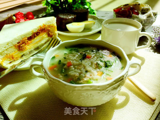 青菜粥的做法