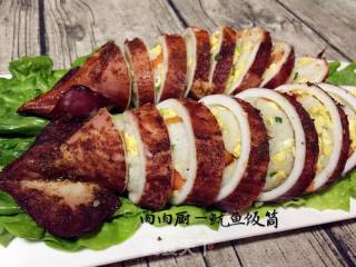烤鲜鱿鱼筒饭#肉肉厨的做法