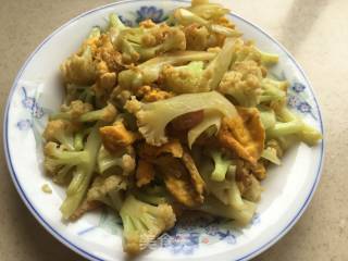 花菜炒鸡蛋的做法