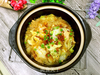 白菜粉丝煲的做法