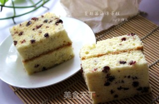 蔓越莓海绵蛋糕的做法