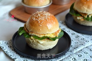 鸡蛋汉堡的做法