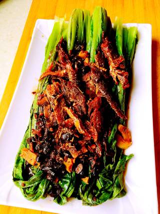 豆豉鲮鱼油麦菜的做法