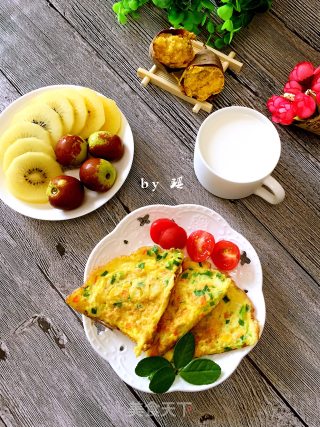 田园鸡蛋饼的做法