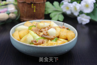 茭白焖豆腐的做法