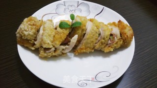 爆浆起司鸡腿卷（非油炸版）的做法