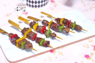 彩椒牛肉串的做法