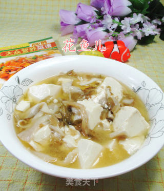 榨菜丝平菇煮豆腐的做法