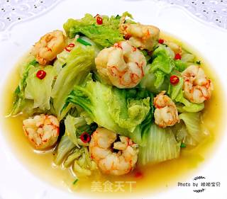 辣白菜炒虾仁的做法