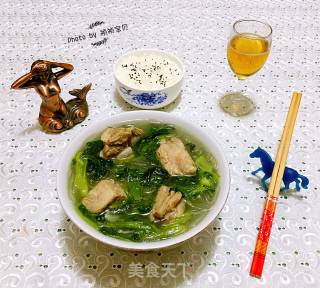 小白菜粉条排骨汤的做法