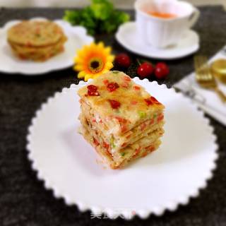 萝卜丝火腿鸡蛋饼的做法