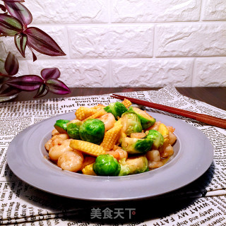 杂炒虾仁的做法